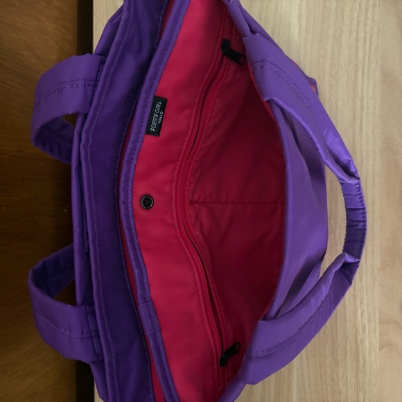 SOLD Yoshida PORTER Girl Purple Small Tote Bag Japan Bright Pink Interior - Picture 8 of 15